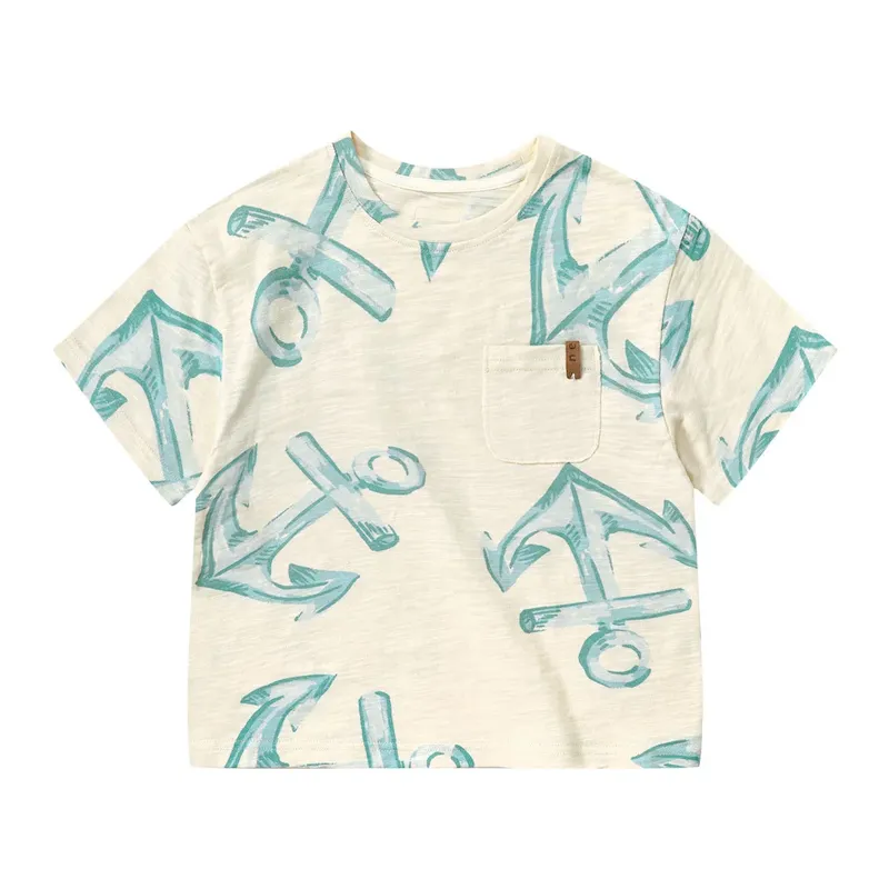 Wholesale Kids Short-Sleeved Summer Cotton T-Shirt - Image 3