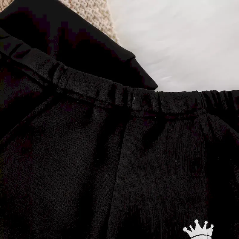 Wholesale Kids Baby Boys Autumn Winter Casual Sports Alphabet Long Sleeve Hoodies Trousers Sets - Image 3