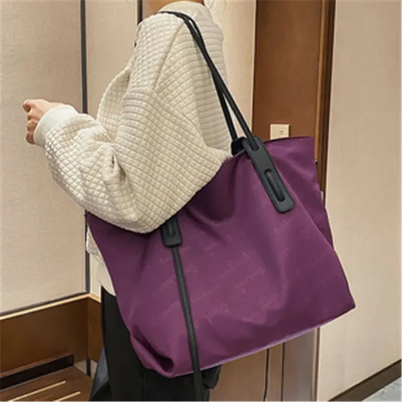 Women Fashion Letter Printed Large Capacity Tote Bag - Image 6
