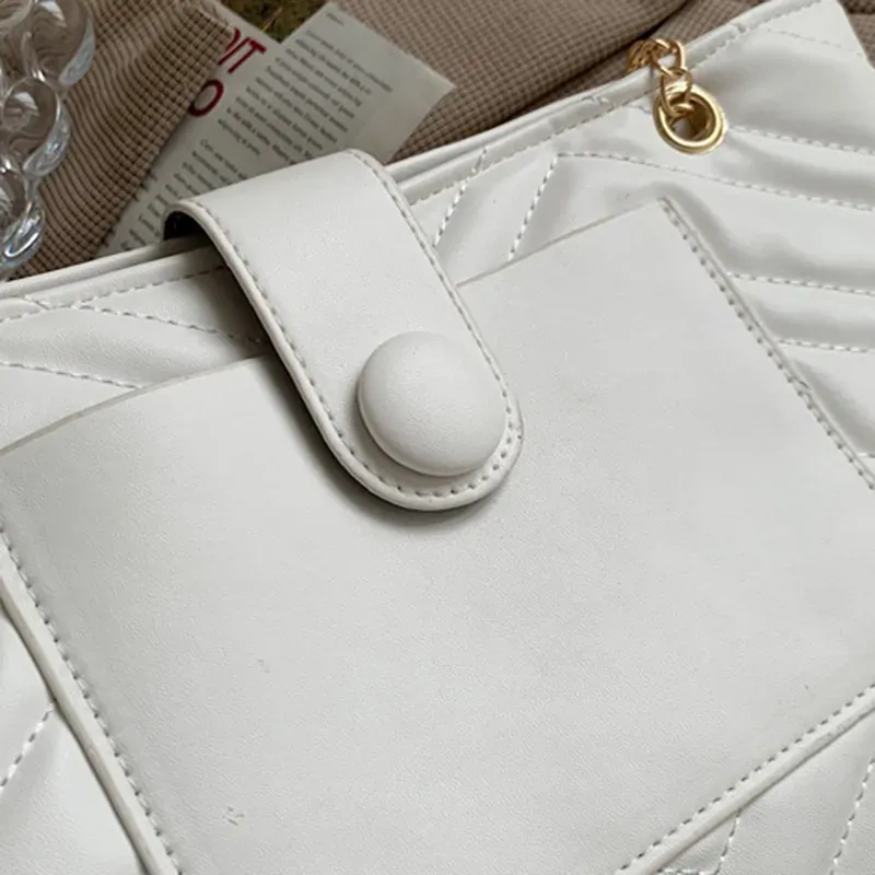 Women Fashion Solid Color Chain Shoulder Bag - Image 5