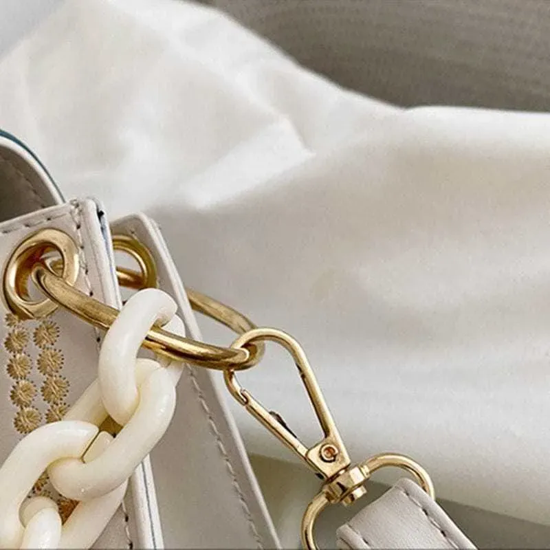 Women Fashion Adjustable Strap Square Flap Bag - Image 14