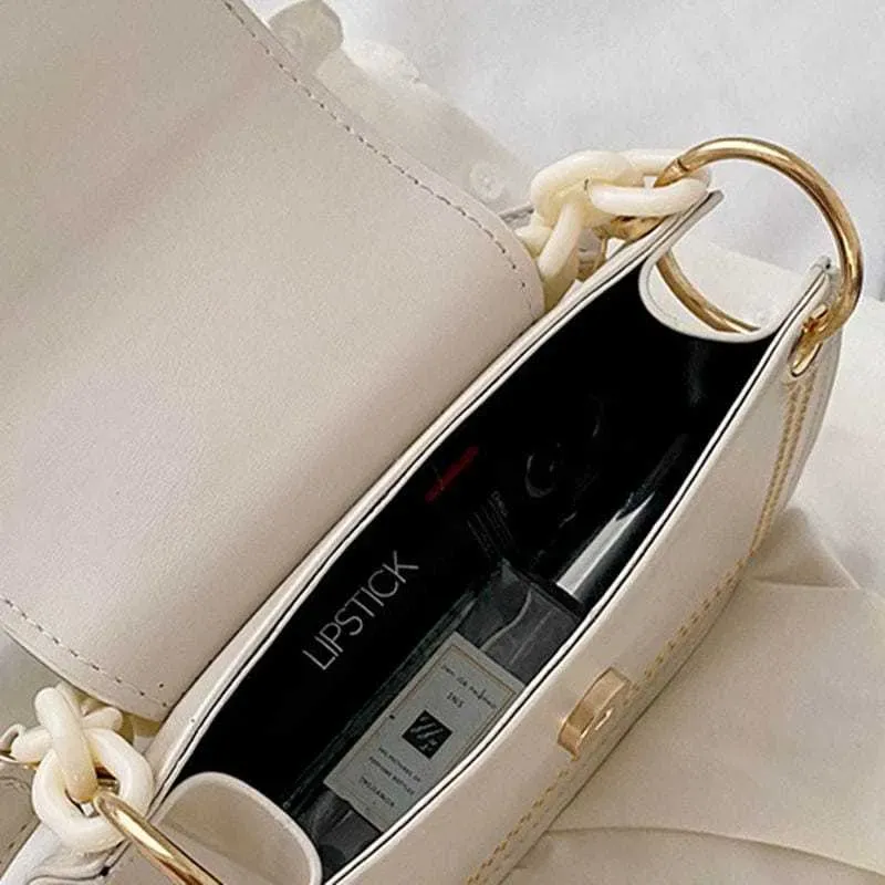 Women Fashion Adjustable Strap Square Flap Bag - Image 15