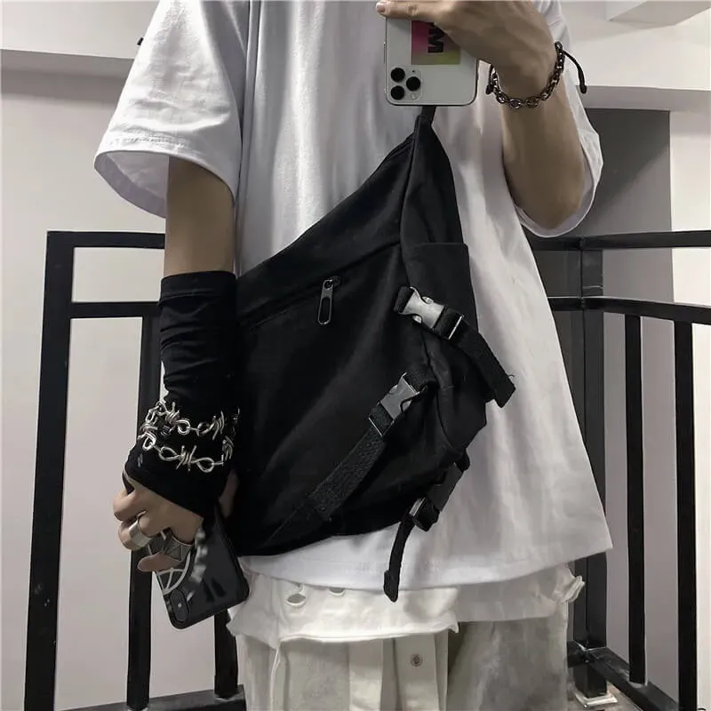 Women Fashion Solid Color Large Capacity Canvas Shoulder Bag - Image 3