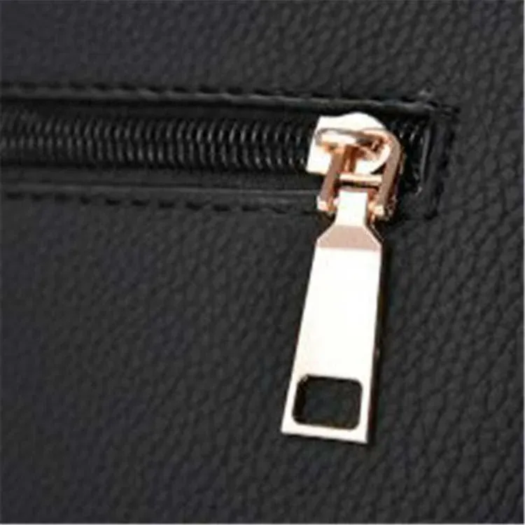 Women Fashion Floral Embroidery Metal Letter Zipper Tote Bag - Image 7