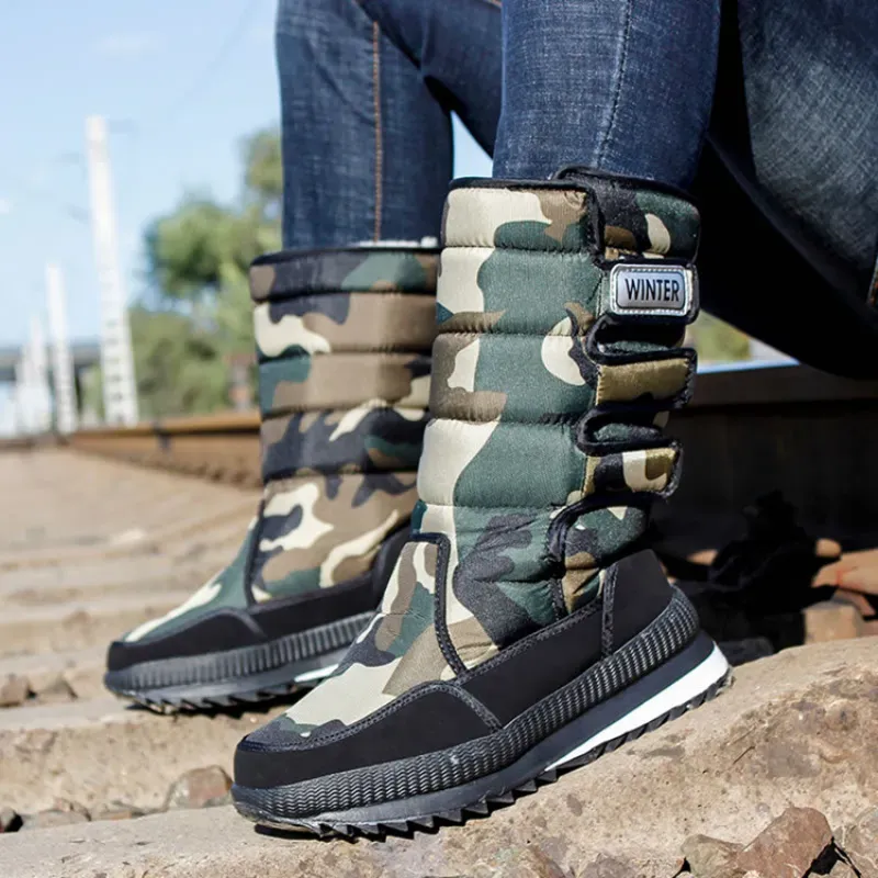 Size:5-9 Women Camouflage Pattern Waterproof Snow Boots Shoes - Image 4