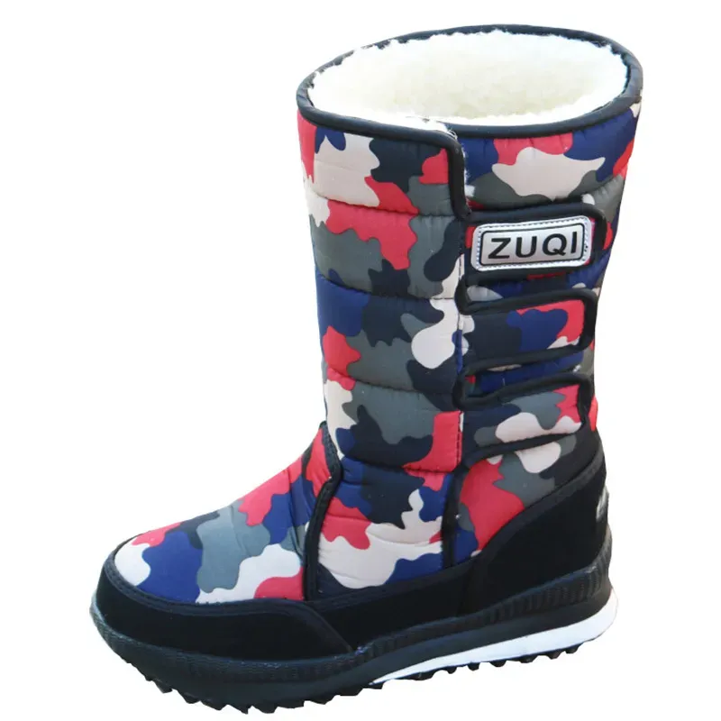 Size:5-9 Women Camouflage Pattern Waterproof Snow Boots Shoes - Image 8