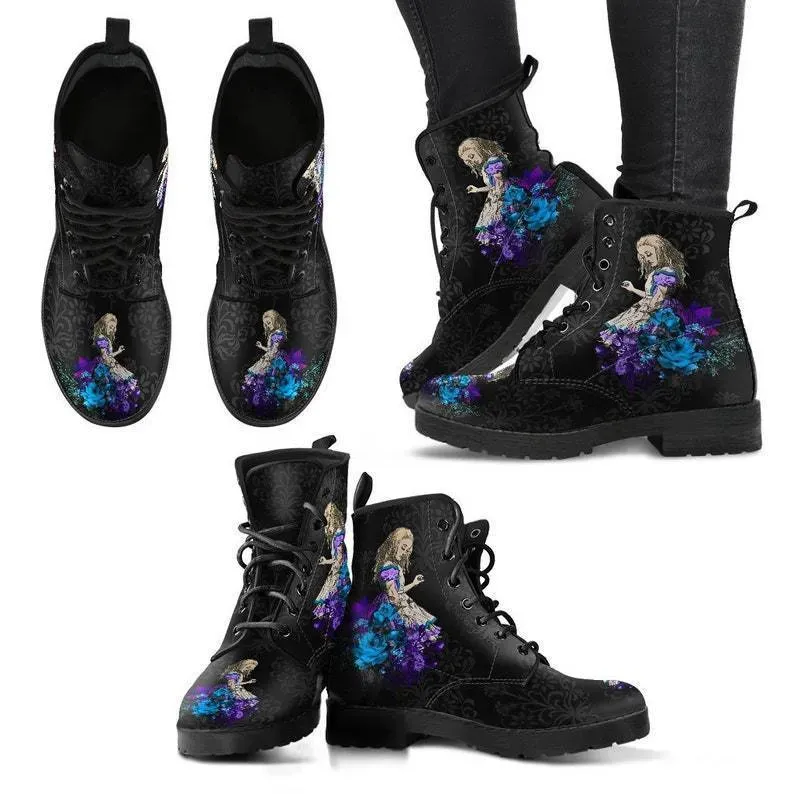Gothic Oversized Printed Short Boots - Image 3