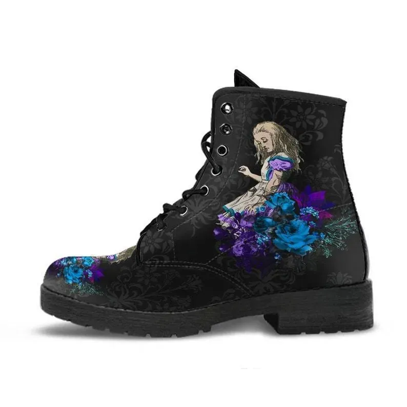 Gothic Oversized Printed Short Boots - Image 4