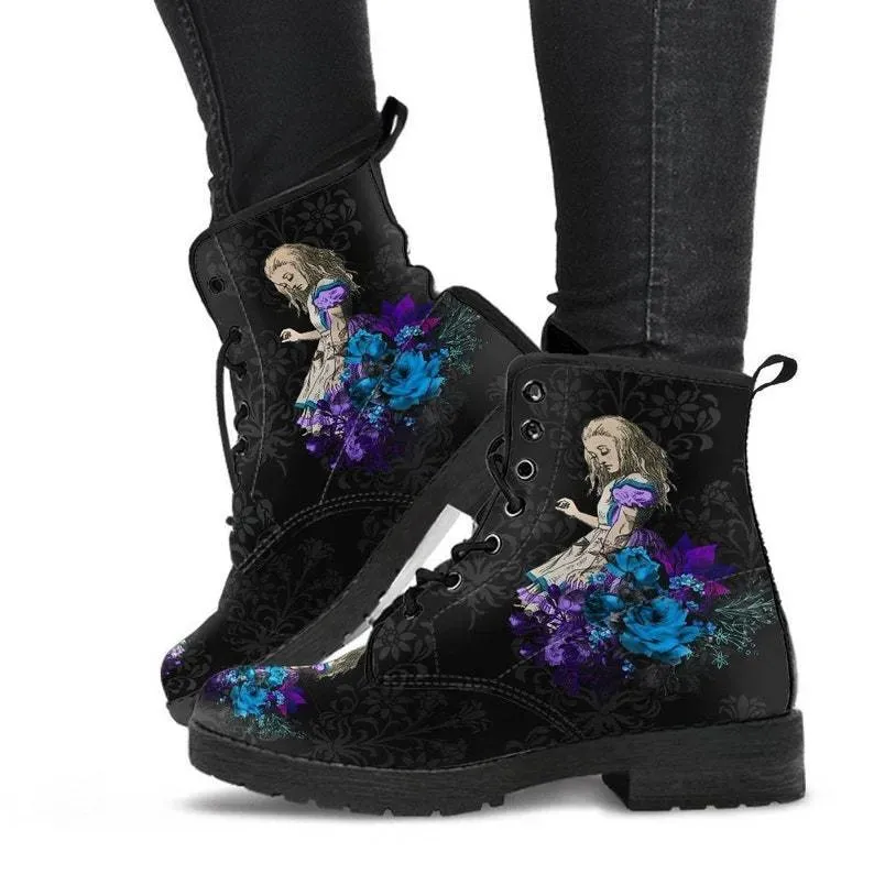 Gothic Oversized Printed Short Boots - Image 17