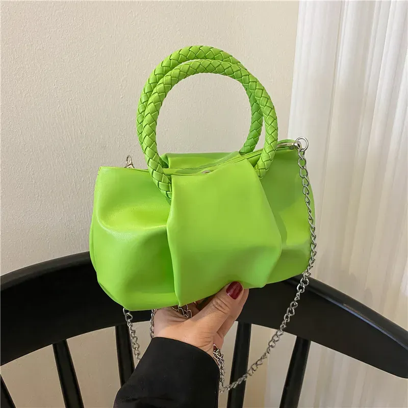 Design Bag Women'S Spring Solid Color Portable Pleated Popular Mini Bag - Image 7