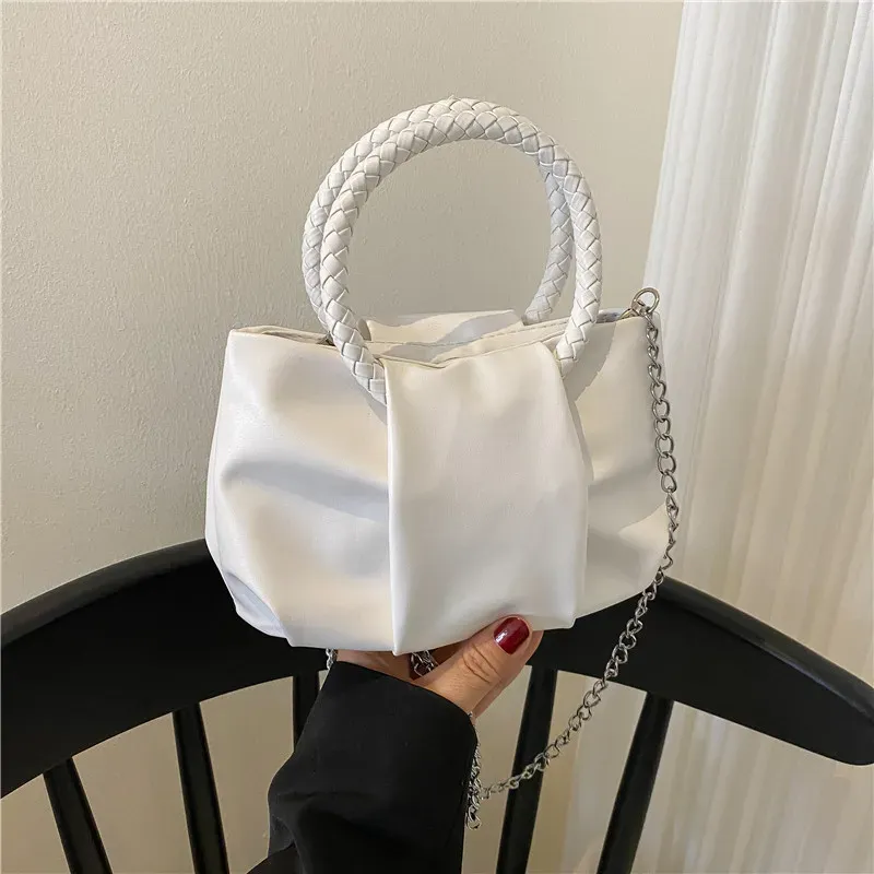 Design Bag Women'S Spring Solid Color Portable Pleated Popular Mini Bag - Image 11