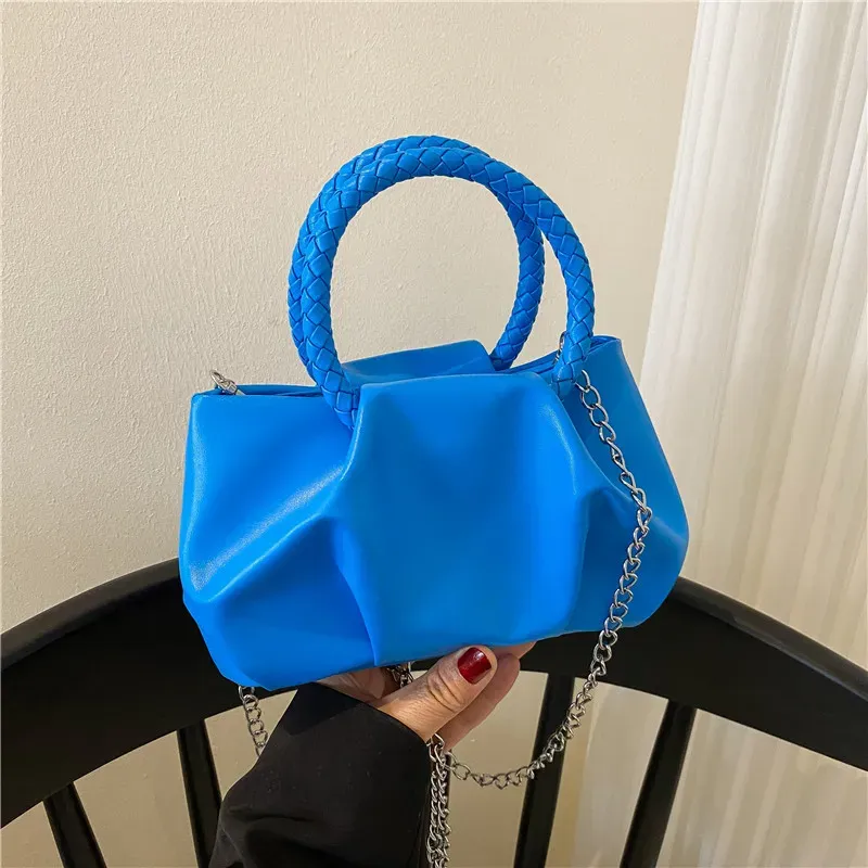Design Bag Women'S Spring Solid Color Portable Pleated Popular Mini Bag - Image 13