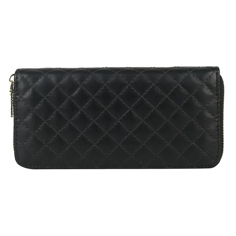 Women'S Fashion Rhombus Indentation Long Zipper Large Capacity Coin Purse - Image 5