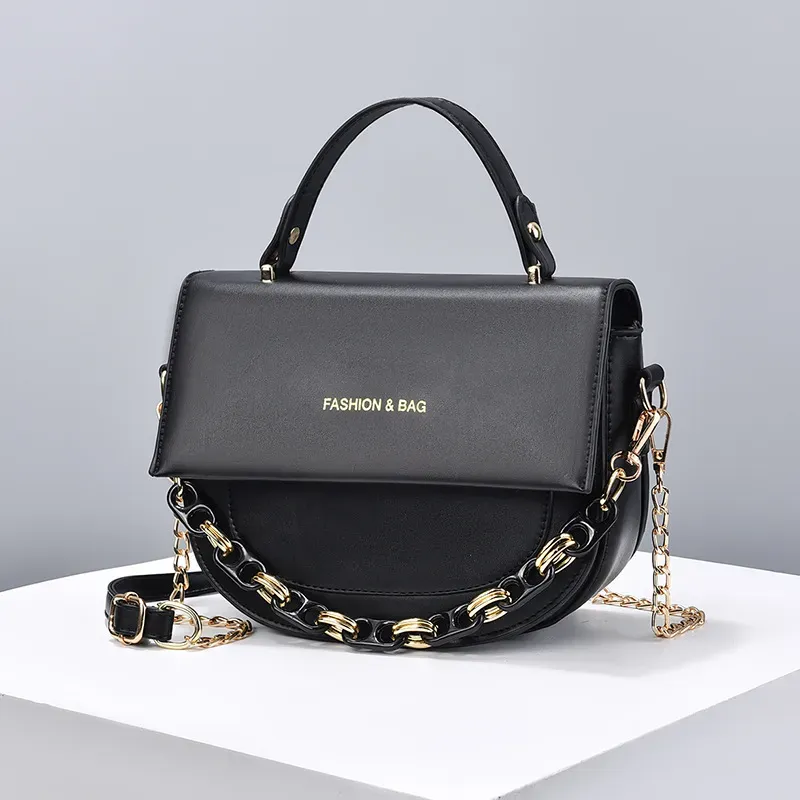 Women Fashion Solid Color Acrylic Chain Tote Bag - Image 14