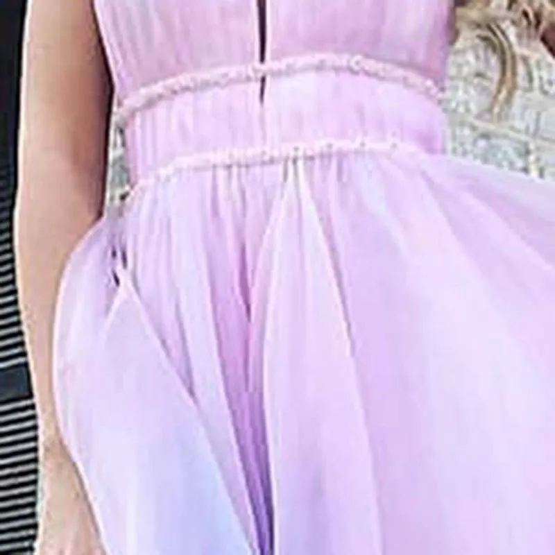 Women Fashion Gradient Sleeveless Party Dress - Image 3