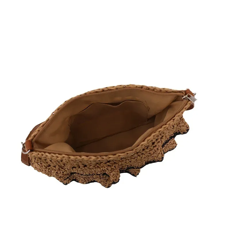 Bohemian Vacation Casual Woven Tote Bag - Image 5