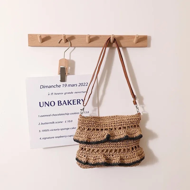 Bohemian Vacation Casual Woven Tote Bag - Image 8