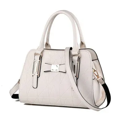 Women Fashion Large Capacity Embossed Handle Shoulder Bag