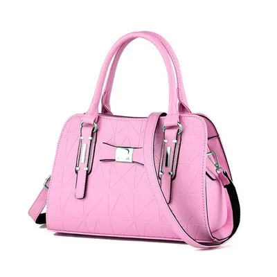 Women Fashion Large Capacity Embossed Handle Shoulder Bag - Image 11