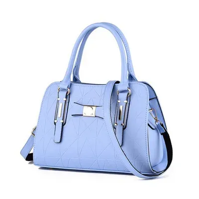 Women Fashion Large Capacity Embossed Handle Shoulder Bag - Image 15
