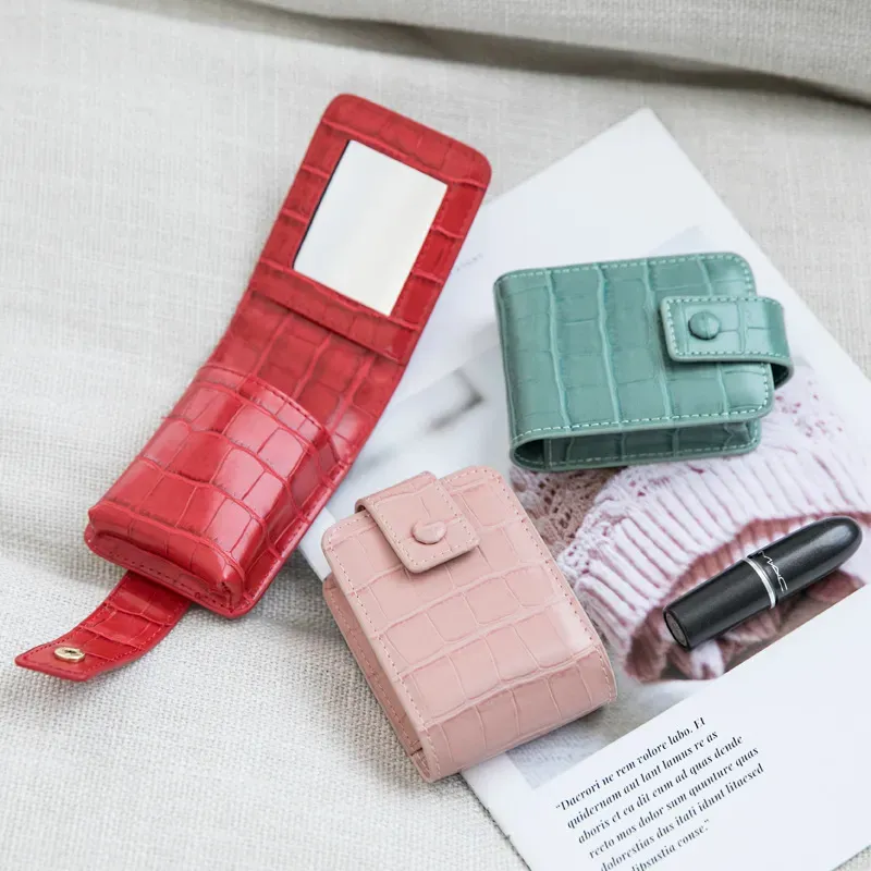 Women Fashion Crocodile Mini Portable Purses - Image 3