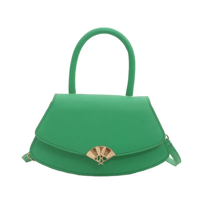 Stylish Solid Color Fan Shoulder Bag - Image 8