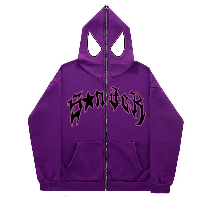 Y2K Unisex Couple Personalized Spider-Print Hoodie - Image 22