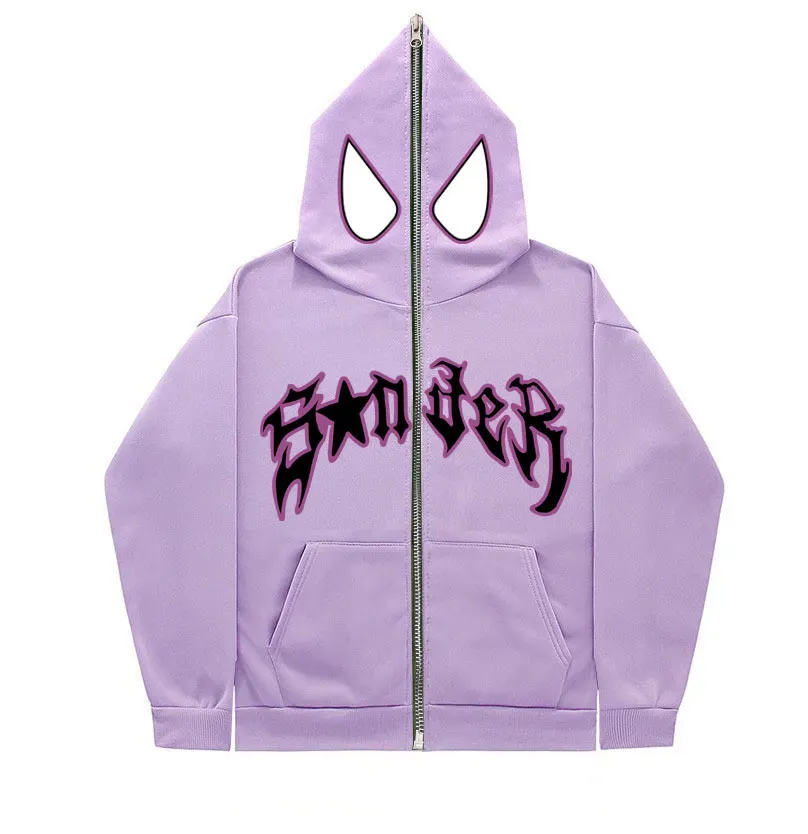 Y2K Unisex Couple Personalized Spider-Print Hoodie - Image 23