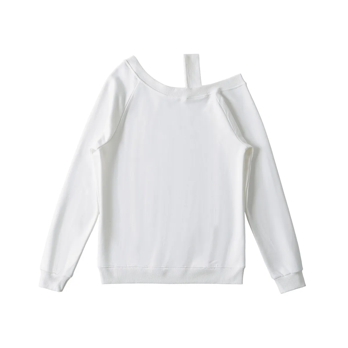 Women Fashion Loose Long-Sleeved Blank Sweatshirt - Image 5
