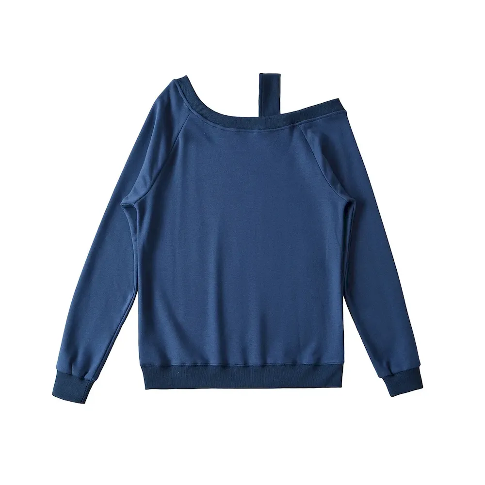 Women Fashion Loose Long-Sleeved Blank Sweatshirt - Image 7