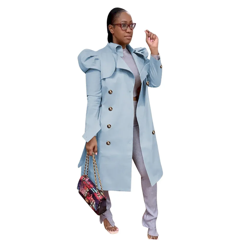 Women Fashion Casual Solid Color Long Coat - Image 8