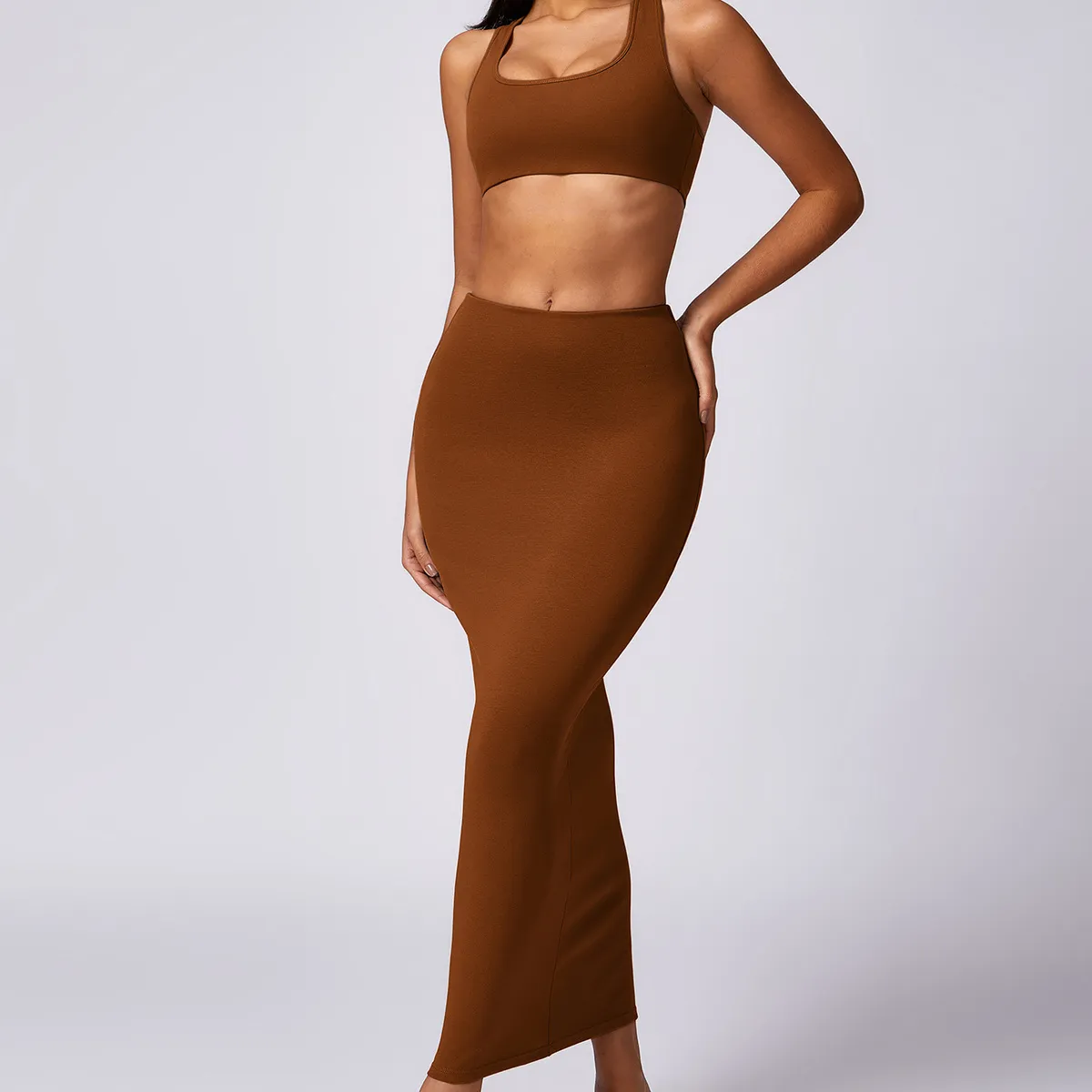 Women Fashion Spring And Summer Long High Waist Tight Skirt