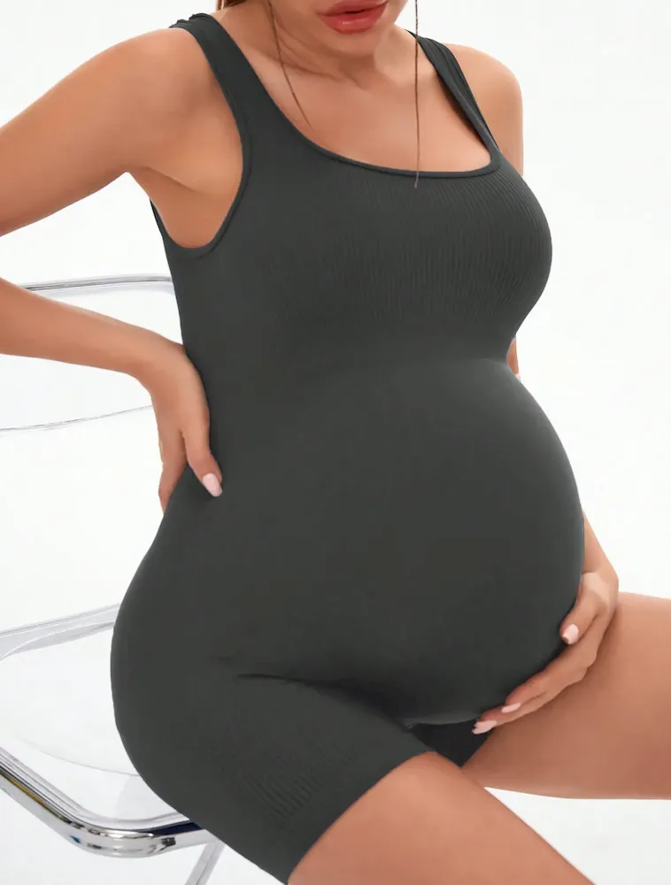 Women Fashion Sexy Backless One-Piece Tight High Waist Sports Yoga Pregnant Women Rompers - Image 7