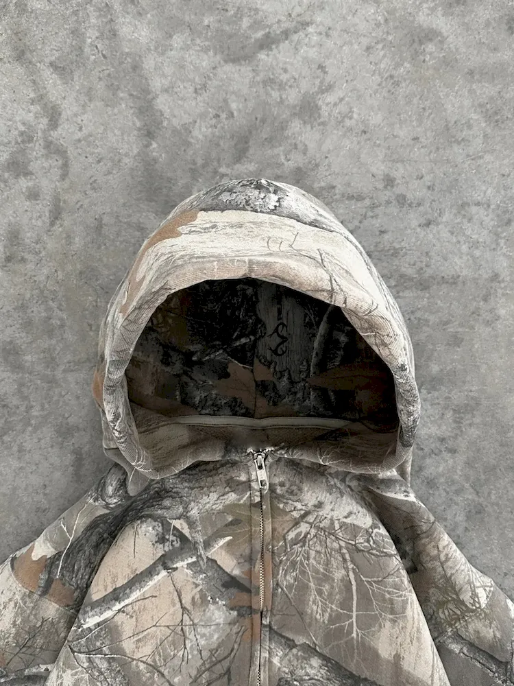 Women Fashion Vintage Y2k Camouflage Printed Loose Long Sleeve Hoodies - Image 4