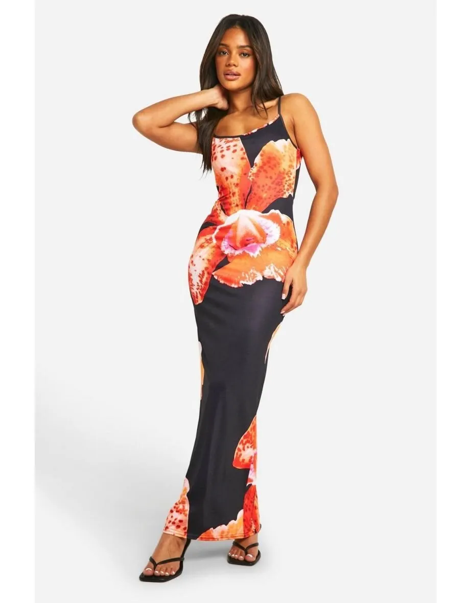 Women Fashion Sexy Vacation Digital Print Slim Fit Camisole Dress - Image 12