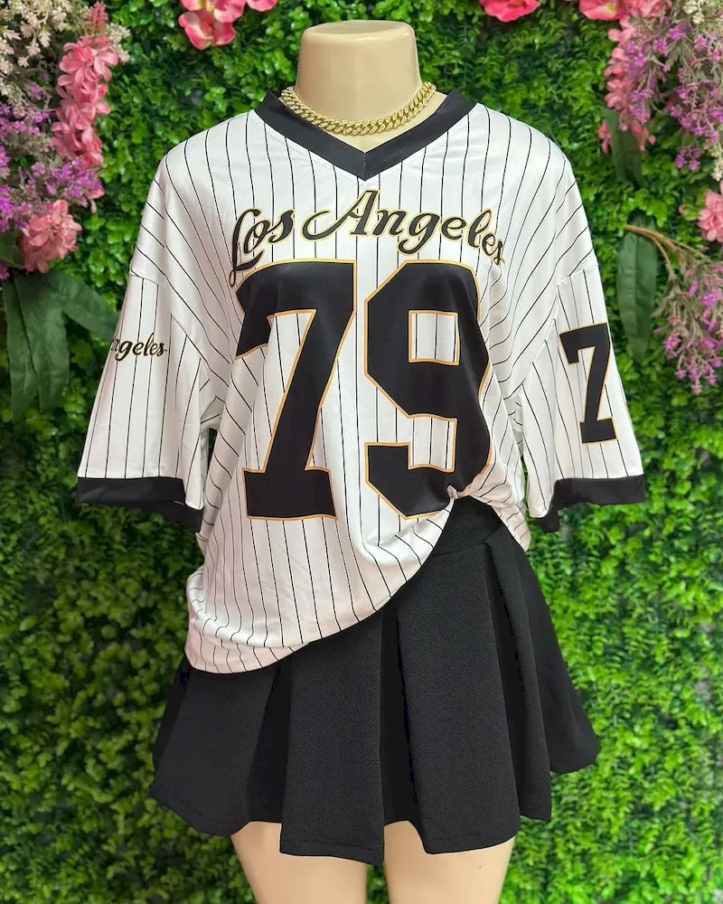 Women Fashion Casual Digital Printed V-Neck Short Sleeve Loose Jersey T-Shirt - Image 6