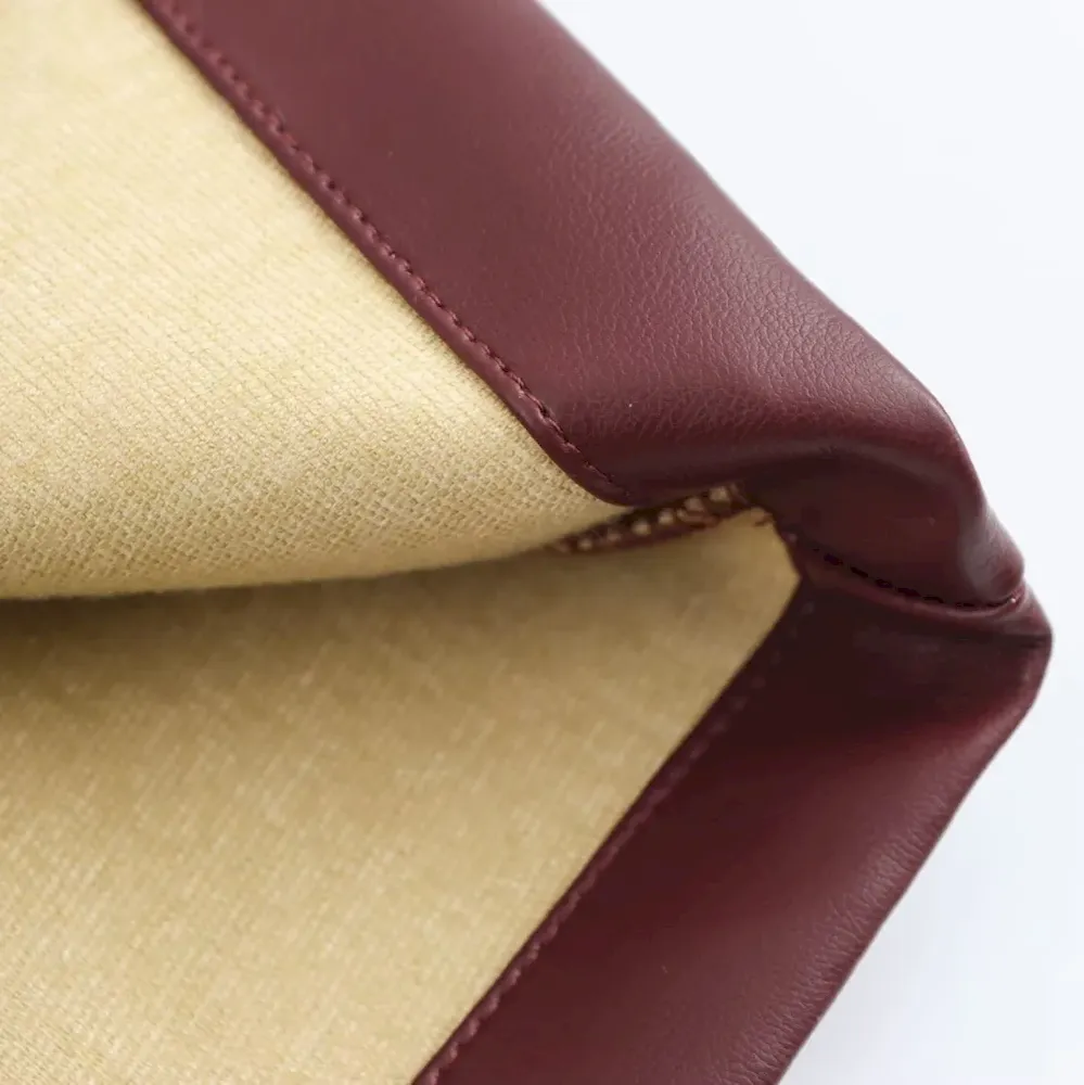 Women Fashion Casual High Waist Loose Leather Stitching Wide-Leg Pants - Image 4