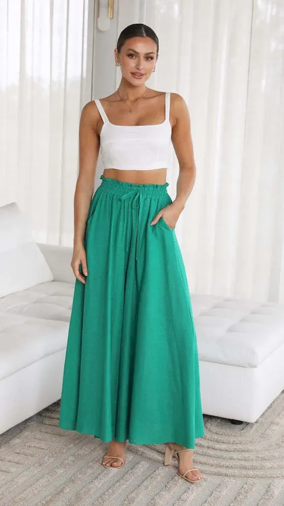 Spring And Summer Casual Wide Leg Loose Casual Women Solid Pants - Image 11