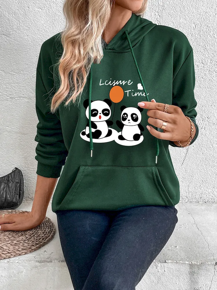 Women Casual Print Hoodie - Image 8