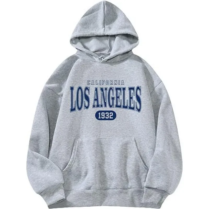 Casual Fashion Printed Loose Fleece-Lined Hoodie - Image 8