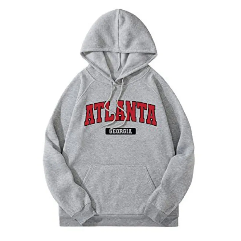 Casual Fashion Printed Loose Fleece-Lined Hoodie - Image 9