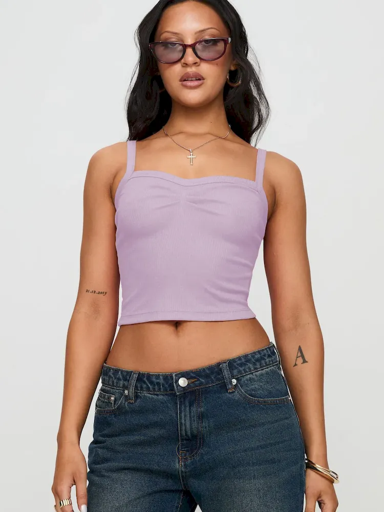 Women Fashion Solid Color Cropped Camisole - Image 10