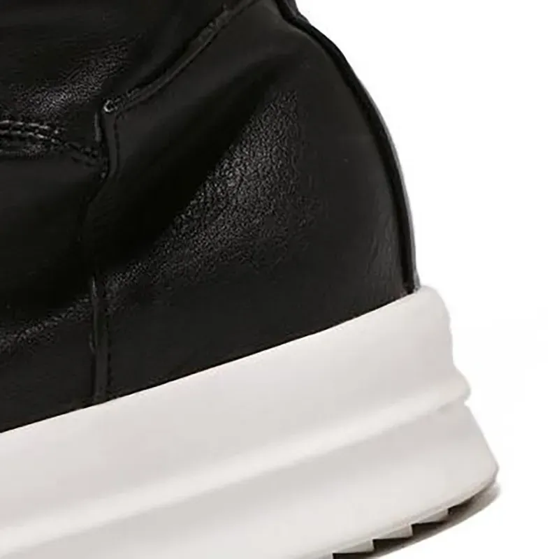 Size:4.5-10 Women Shell Head Design Elastic Over-The-Knee Boots - Image 5