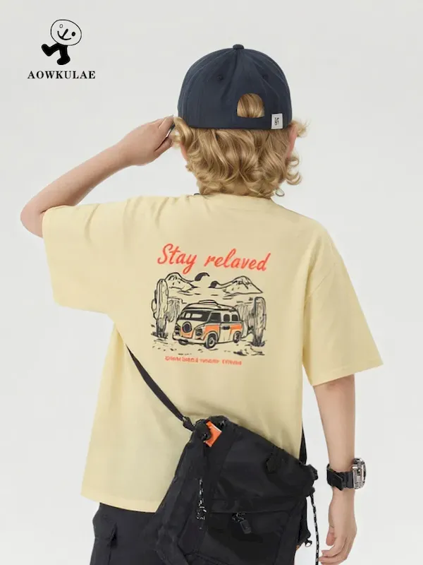 Wholesale Summer Boys Casual Short-Sleeved T-Shirt - Image 5