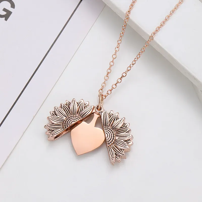 Wholesale Fashion Creative Custom Laser Engraving Stainless Steel Heart-Shaped Blank Necklace - Image 10