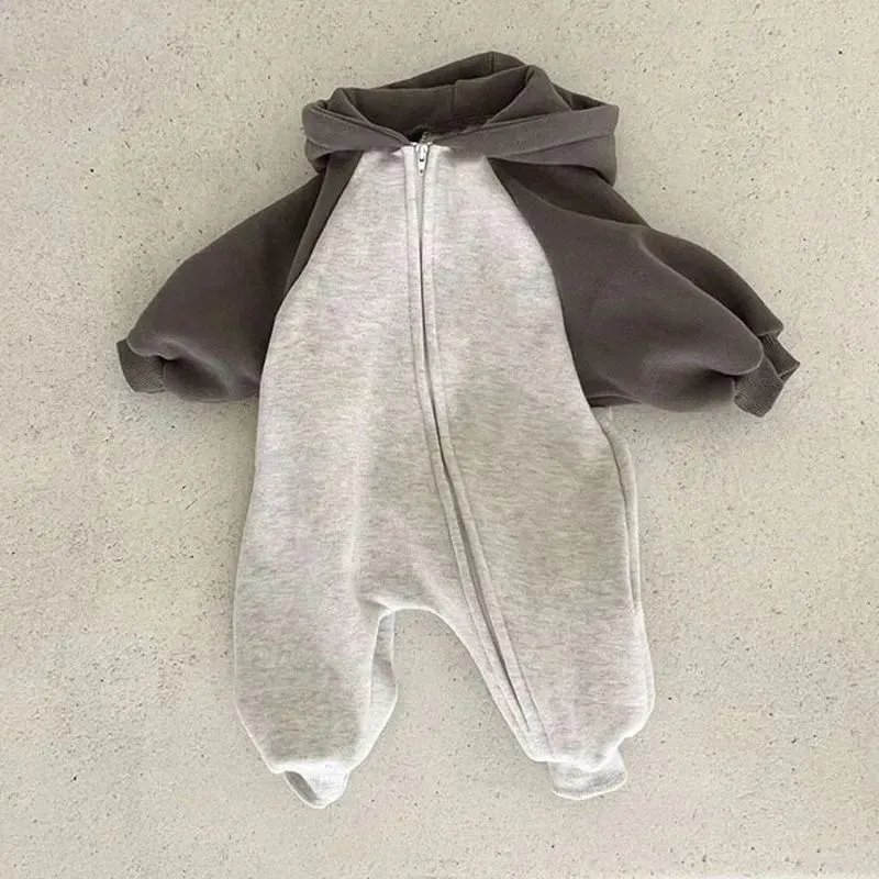 Wholesale Kids Baby Boys And Girls Fashion Casual Autumn Long-Sleeve Zipper Hoodies Jumpsuit - Image 3