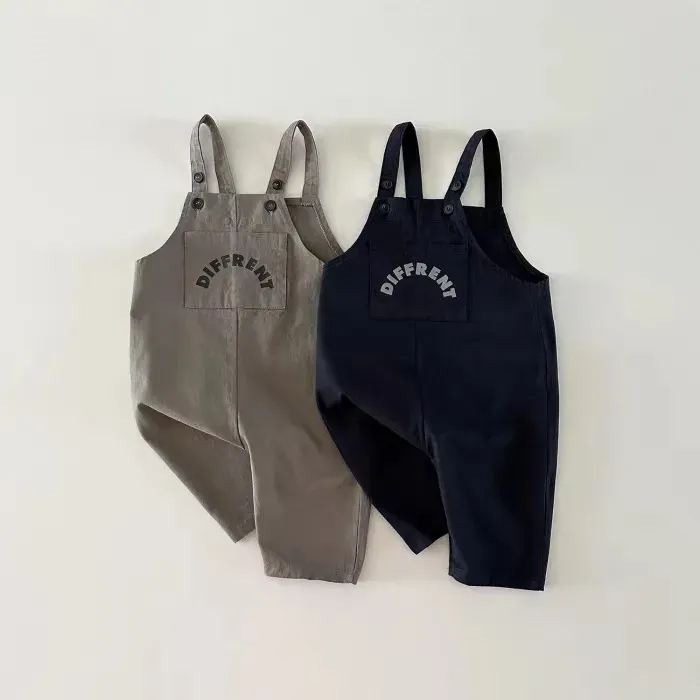Wholesale Kids Baby Unisex Spring Autumn Casual Suspender Pants