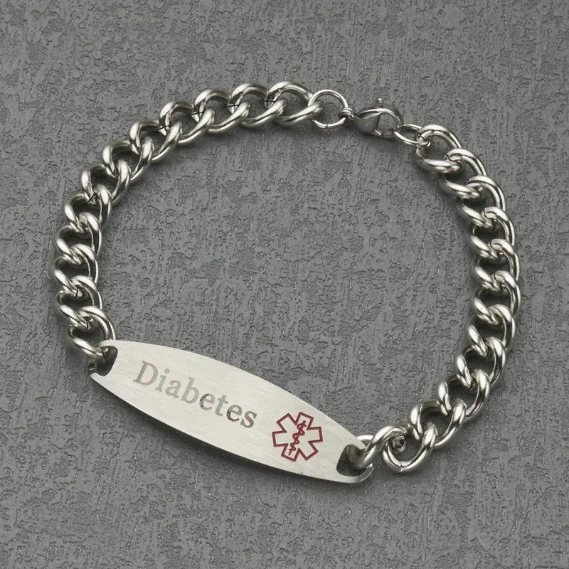 Wholesale Men Fashion Stainless Steel Medica Logo Bracelet