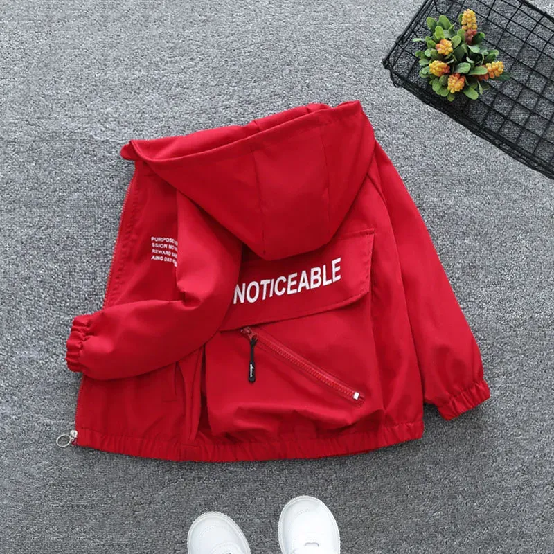 Wholesale Boy'S Fashion Casual Letter Printed Zipper Pockets Long-Sleeve Hoodies Coat - Image 3