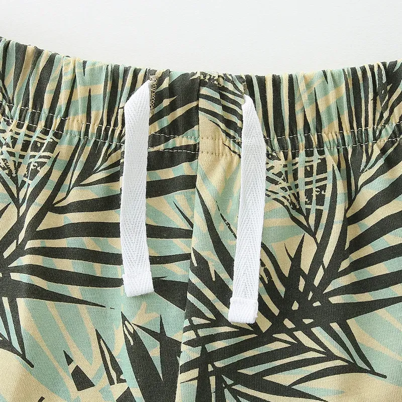 Wholesale Boys' Fashion Casual Printed Short-Sleeve T-Shirt Loose Shorts Two-Piece Set - Image 4